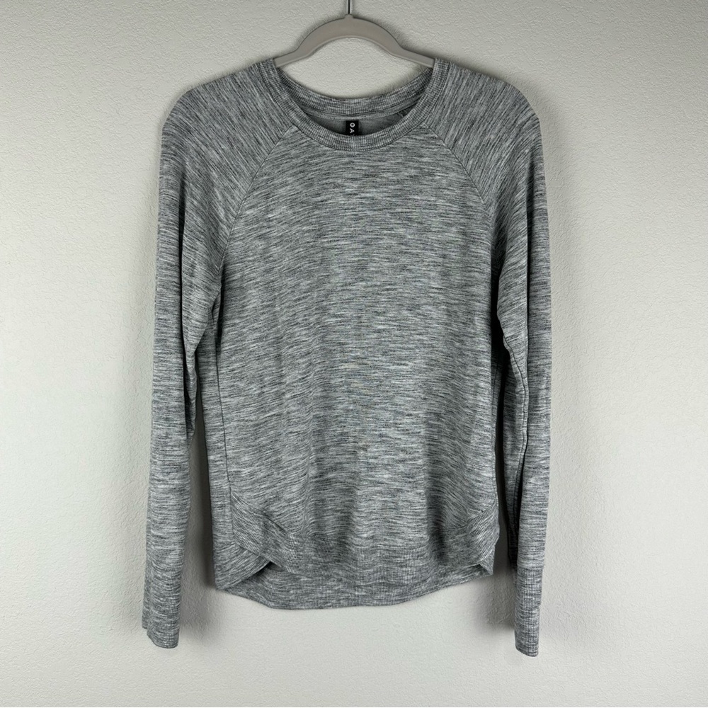Athleta Heathered Gray Mindset Athletic Athleisure Sweatshirt Size Small